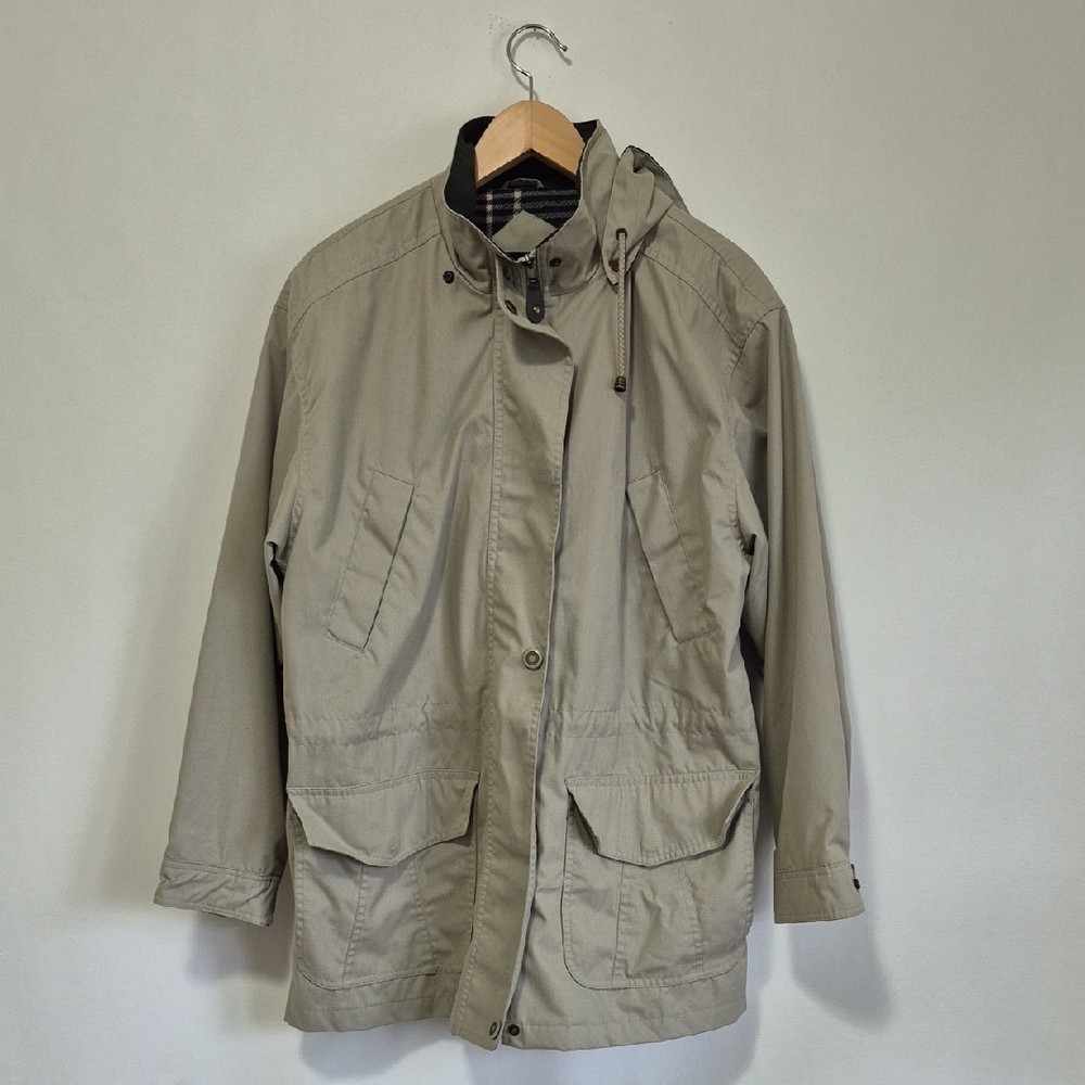 WESTBOUND Tan Beige Removable Hood Jacket Size Medium